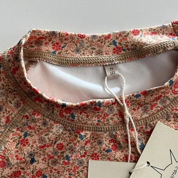 Wheat Kids Floral Rashguard Set - Red - Picture 3 of 7